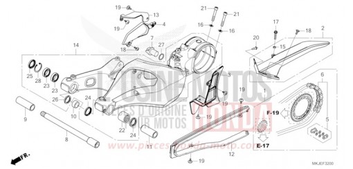 BRAS OSCILLANT CB1000RAP de 2023